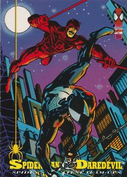 1994 Fleer The Amazing Spider-Man #83 Spider-Man & Daredevil Front