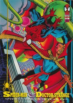 1994 Fleer The Amazing Spider-Man #91 Spider-Man & Doctor Strange Front