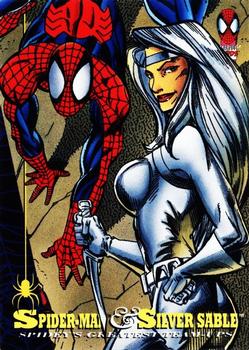 1994 Fleer The Amazing Spider-Man #92 Spider-Man / Silver Sable Front
