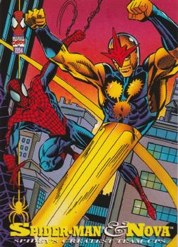 1994 Fleer The Amazing Spider-Man #94 Spider-Man & Nova Front