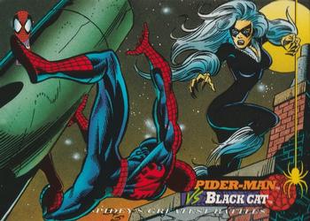 1994 Fleer The Amazing Spider-Man #115 Spider-Man vs. Black Cat Front