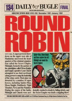 1994 Fleer The Amazing Spider-Man #134 Round Robin Back