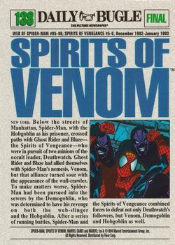 1994 Fleer The Amazing Spider-Man #138 Spirits of Venom Back