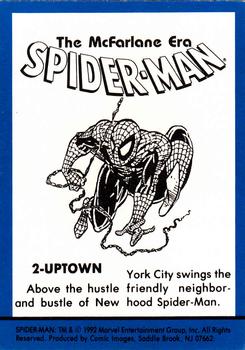 1992 Comic Images Spider-Man: The McFarlane Era #2 Uptown Back