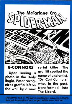 1992 Comic Images Spider-Man: The McFarlane Era #8 Connors Back