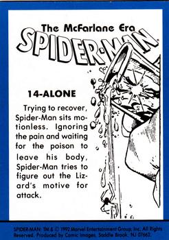 1992 Comic Images Spider-Man: The McFarlane Era #14 Alone Back