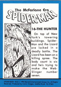 1992 Comic Images Spider-Man: The McFarlane Era #16 The Hunter Back