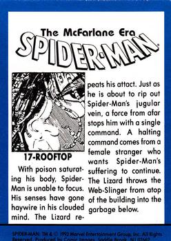 1992 Comic Images Spider-Man: The McFarlane Era #17 Rooftop Back