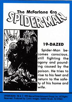1992 Comic Images Spider-Man: The McFarlane Era #19 Dazed Back