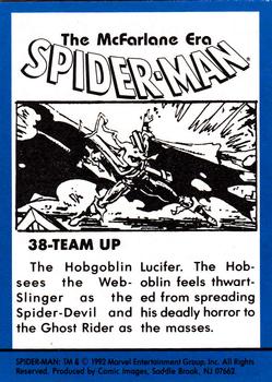 1992 Comic Images Spider-Man: The McFarlane Era #38 Team Up Back