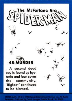 1992 Comic Images Spider-Man: The McFarlane Era #48 Murder Back