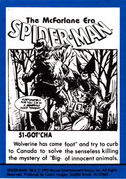 1992 Comic Images Spider-Man: The McFarlane Era #51 Got'cha Back
