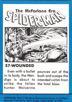 1992 Comic Images Spider-Man: The McFarlane Era #57 Wounded Back