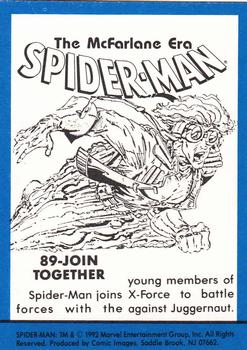 1992 Comic Images Spider-Man: The McFarlane Era #89 Join Together Back
