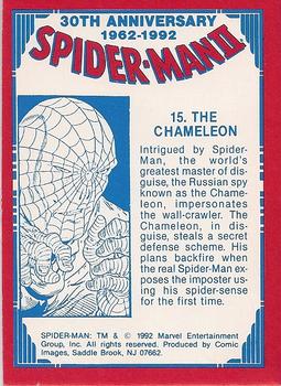 1992 Comic Images Spider-Man II: 30th Anniversary 1962-1992 #15 The Chameleon Back