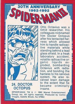 1992 Comic Images Spider-Man II: 30th Anniversary 1962-1992 #24 Doctor Octopus Back