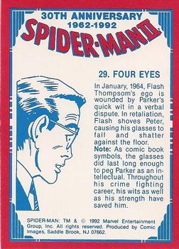 1992 Comic Images Spider-Man II: 30th Anniversary 1962-1992 #29 Four Eyes Back