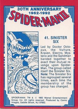 1992 Comic Images Spider-Man II: 30th Anniversary 1962-1992 #41 Sinister Six Back