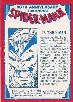 1992 Comic Images Spider-Man II: 30th Anniversary 1962-1992 #47 The X-Men Back