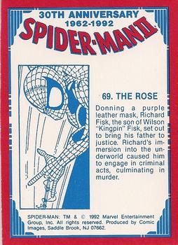 1992 Comic Images Spider-Man II: 30th Anniversary 1962-1992 #69 The Rose Back