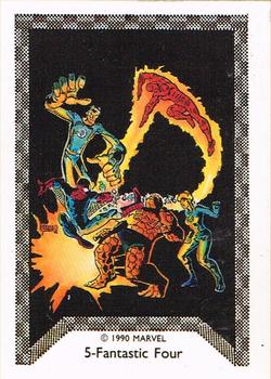 1990 Comic Images Spider-Man Team-Up #5 Fantastic Four Front