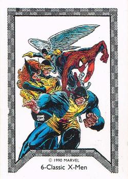 1990 Comic Images Spider-Man Team-Up #6 Classic X-Men Front