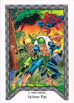 1990 Comic Images Spider-Man Team-Up #16 Iron Fist Front