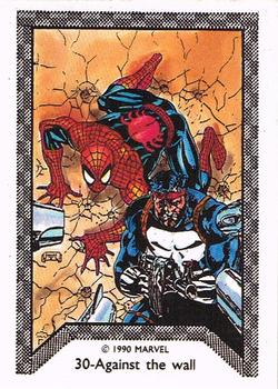 1990 Comic Images Spider-Man Team-Up #30 Against the wall Front