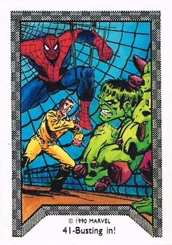 1990 Comic Images Spider-Man Team-Up #41 Busting in! Front