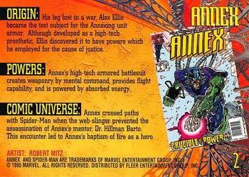 1995 Fleer Ultra Spider-Man #2 Annex Back