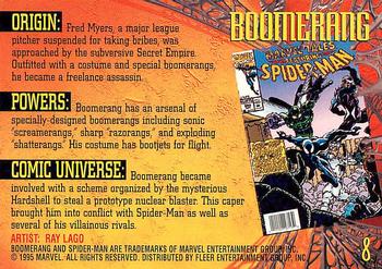 1995 Fleer Ultra Spider-Man #8 Boomerang Back
