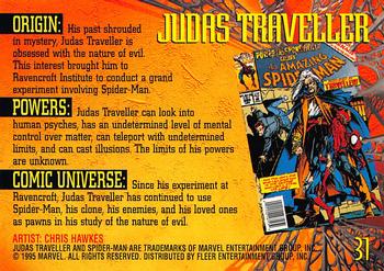1995 Fleer Ultra Spider-Man #31 Judas Traveller Back