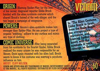 1995 Fleer Ultra Spider-Man #60 Venom Back