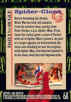 1995 Fleer Ultra Spider-Man #68 Spider-Clone Back