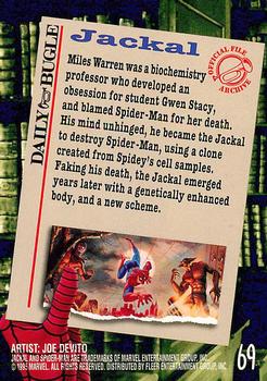 1995 Fleer Ultra Spider-Man #69 Jackal Back