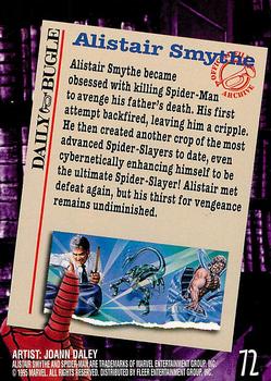 1995 Fleer Ultra Spider-Man #72 Alistair Smythe Back