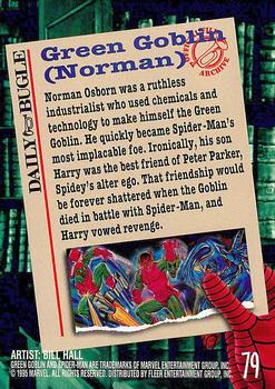 1995 Fleer Ultra Spider-Man #79 Green Goblin Back