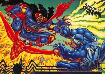 1995 Fleer Ultra Spider-Man #102 Venom vs. Demogoblin Front