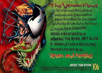 1995 Fleer Ultra Spider-Man #106 Venom / Morbius Back