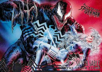 1995 Fleer Ultra Spider-Man #107 Venom vs. Silver Sable Front