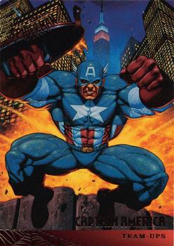 1995 Fleer Ultra Spider-Man #112 Captain America Front