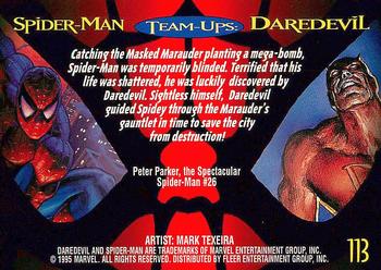 1995 Fleer Ultra Spider-Man #113 Daredevil Back
