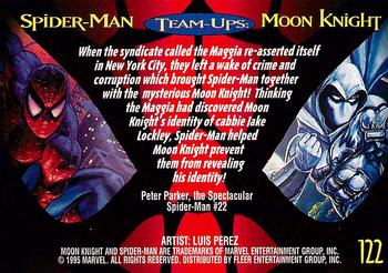 1995 Fleer Ultra Spider-Man #122 Moon Knight Back