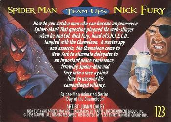 1995 Fleer Ultra Spider-Man #123 Nick Fury Back