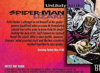 1995 Fleer Ultra Spider-Man #131 Lizard Back