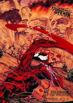1995 Fleer Ultra Spider-Man #142 Mt. Rushmore Front