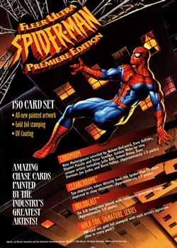 1995 Fleer Ultra Spider-Man #NNO 9-up Promo Back
