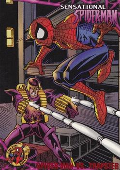1997 Ultra Spider-Man #28 Spider-Man vs. Trapster Front