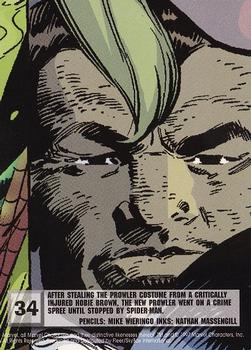1997 Ultra Spider-Man #34 Prowler Back