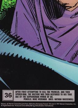 1997 Ultra Spider-Man #36 Spider-Man vs. Vulture Back